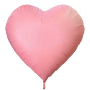 Globo Corazon con Helio Rosado