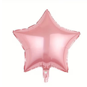 Globo Estrella con Helio Rosado