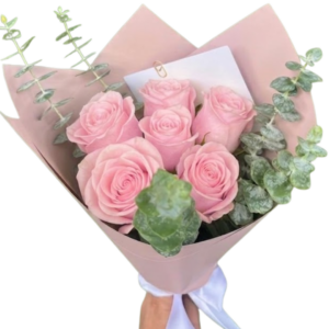 Ramo 6 Rosas Rosadas