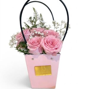 Arreglo Cartera de Rosas rosadas